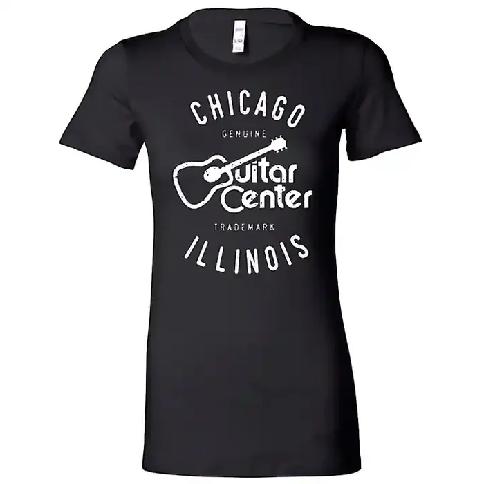 Guitar Center Ladies Chicago Fitted Tee Large Guitar Center
