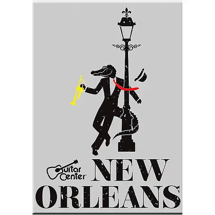 Guitar Center New Orleans Alligator Graphic Magnet Guitar Center