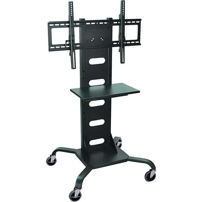 H. Wilson Mobile Flat Panel Display Stand With All-Steel Frame Black Large Guitar Center