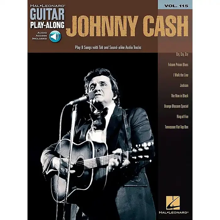 Hal Leonard Johnny Cash – Guitar Play-Along Volume 115 (Book/CD) Guitar Center