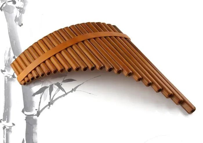 Handmade Bamboo Pan Flute – 22 pipes Key of C