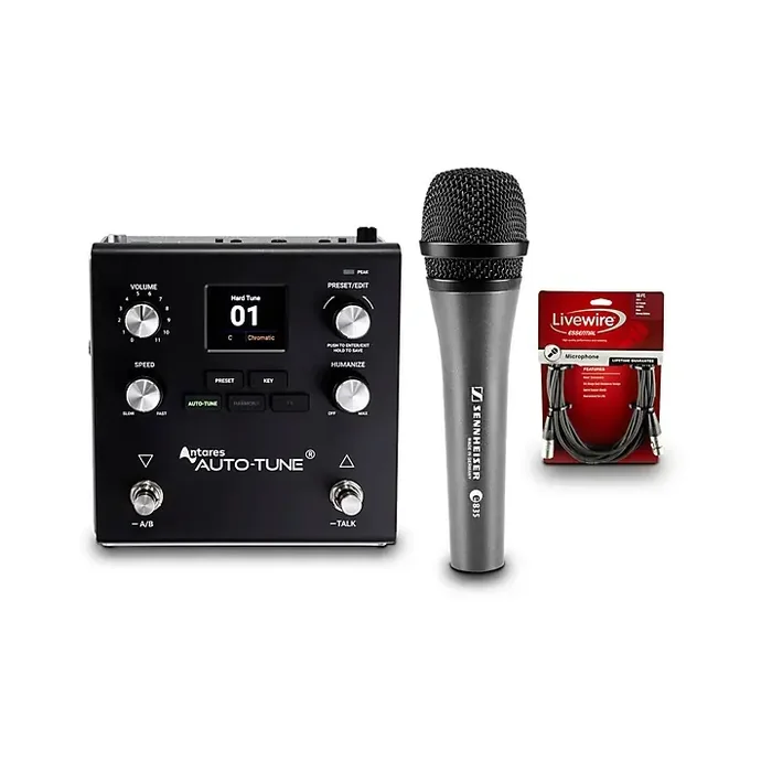 HeadRush VX5 AutoTune Pedal Bundle Sennheiser e 835 Mic & Cable