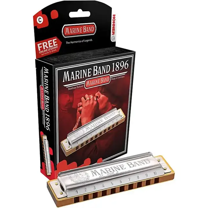 Hohner 1896 Harmonic Minor Marine Band Harmonica E Guitar Center