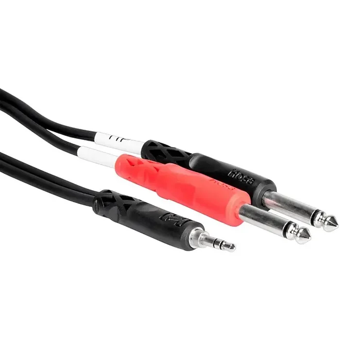 Hosa CMP-153 Stereo Y-Cable Mini Male – Two 1/4″ Mono Males 10 ft. Guitar Center