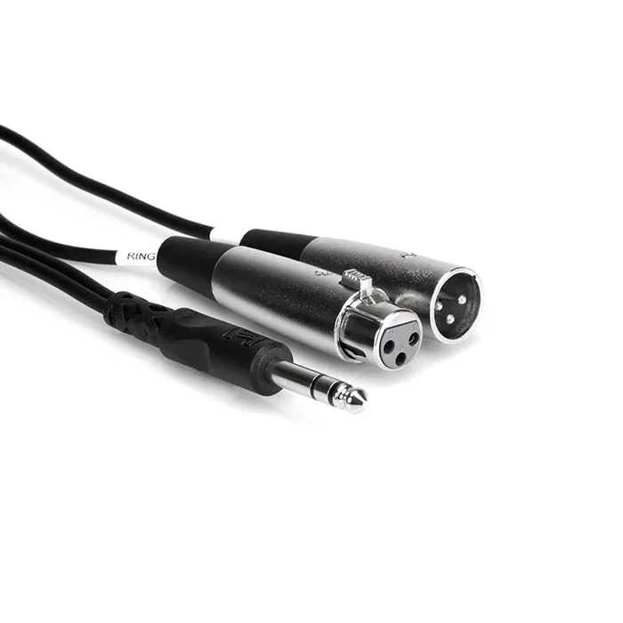Hosa SRC203 3M 1/4 in TRS to XLR3M and XLR3F