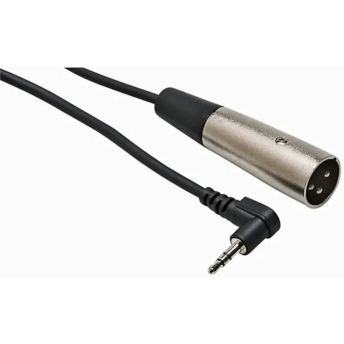Hosa XVM-101M Stereo 3.5mm Male TRS Right-Angle to XLR Male Microphone Patch Cable 1 ft. Guitar Center