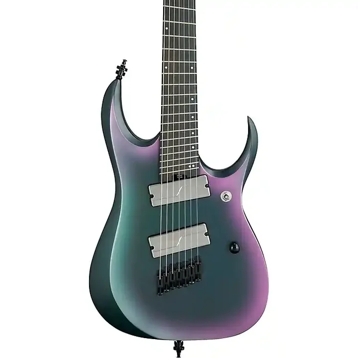 Ibanez RGD71ALMS Axion Label Multi-Scale 7-String Electric Guitar Black Aurora Burst Guitar Center