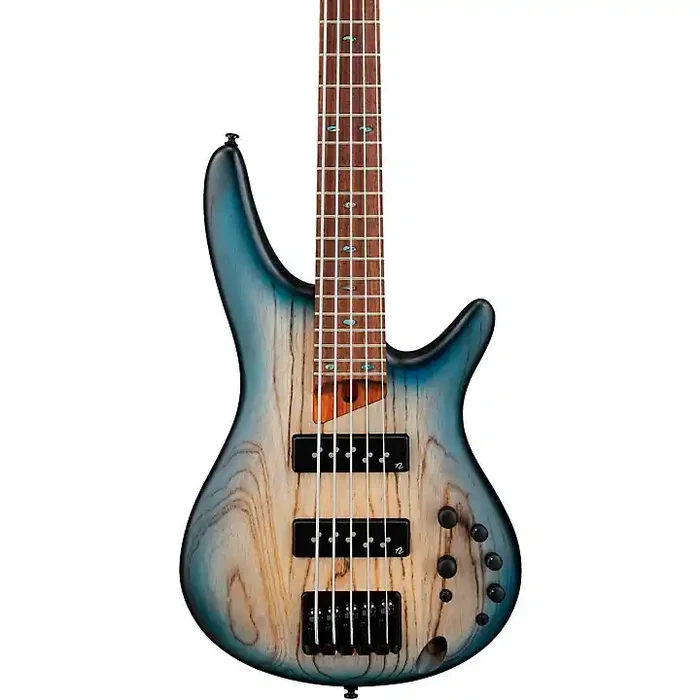 Ibanez SR605E 5-String Electric Bass Guitar Cosmic Blue Starburst Flat Guitar Center