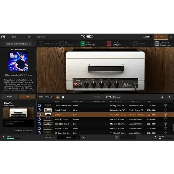 IK Multimedia TONEX Joe Satriani Amp Vault Plug-in Guitar Center