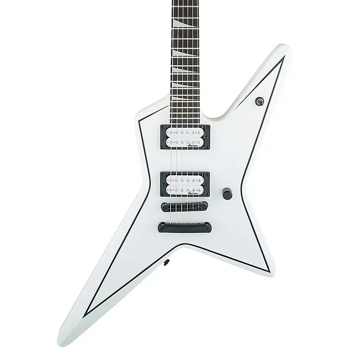 Jackson JS Series Signature Gus G. Star JS32 Electric Guitar Satin White with Black Pinstripes Guitar Center