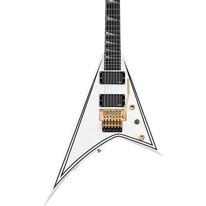 Jackson MJ Series Rhoads RR24-MG Electric Guitar White with Black Pinstripes Guitar Center