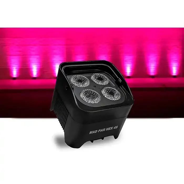 JMAZ Lighting MAD PAR HEX 4S Battery-Powered LED Uplight Black Guitar Center