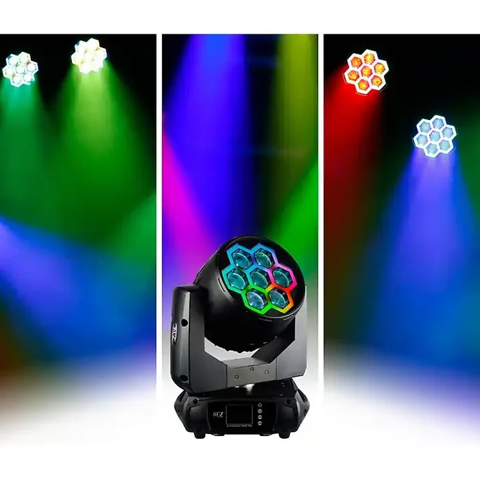 JMAZ Lighting PIXL TRON 740Z LED Wash Moving Head with 40W LEDs and Tron Effect Ring Guitar Center