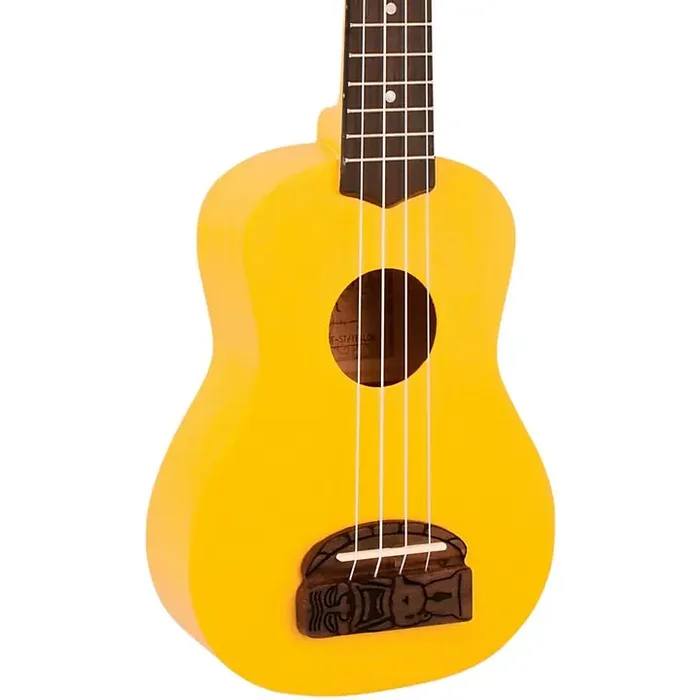 Kohala Tiki Soprano Ukulele Yellow Guitar Center