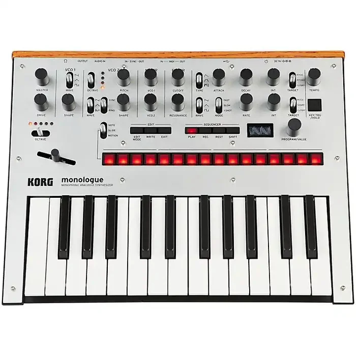 KORG monologue Monophonic Analog Synthesizer Silver Guitar Center