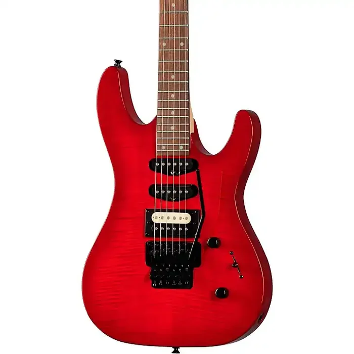 Kramer Striker Figured HSS Floyd Rose Electric Guitar Transparent Red Guitar Center