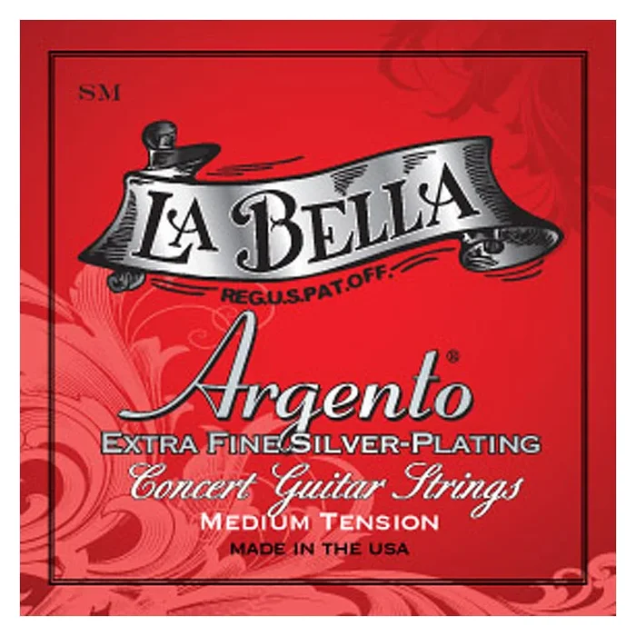La Bella SM Argento Extra Fine Silver Plating – Medium Tension