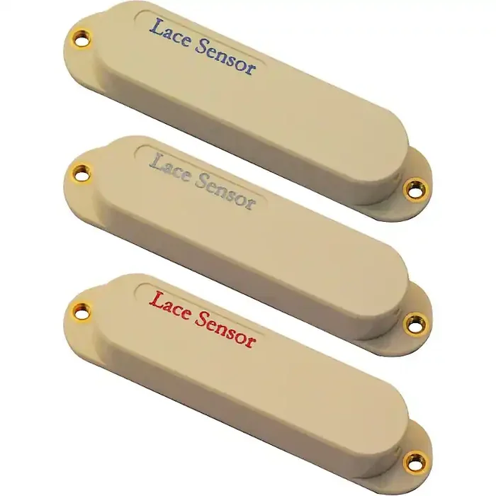 Lace Sensor Blue-Silver-Red 3-Pack S-S-S Pickup Set Cream Guitar Center