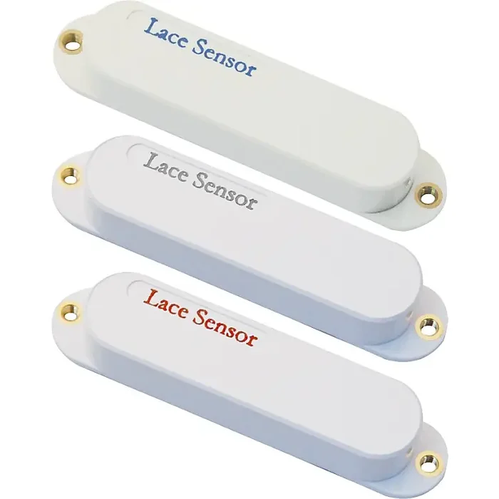 Lace Sensor Blue-Silver-Red 3-Pack S-S-S Pickup Set White Guitar Center