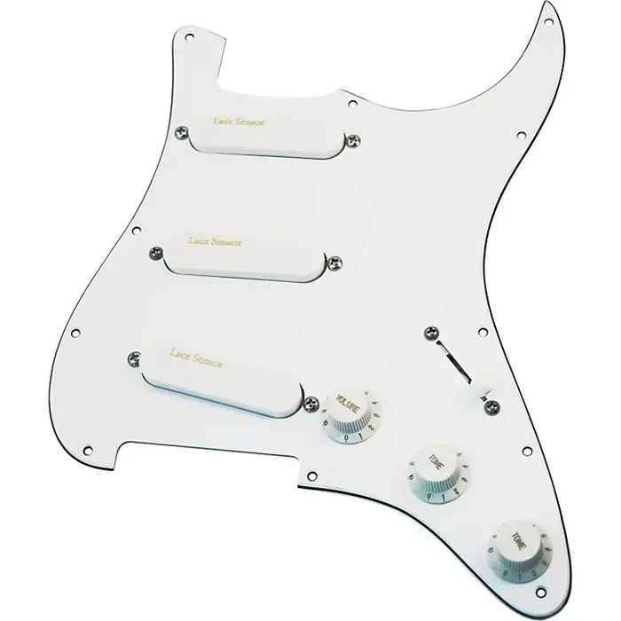 Lace Sensor Gold Prewired Pickguard White Guitar Center