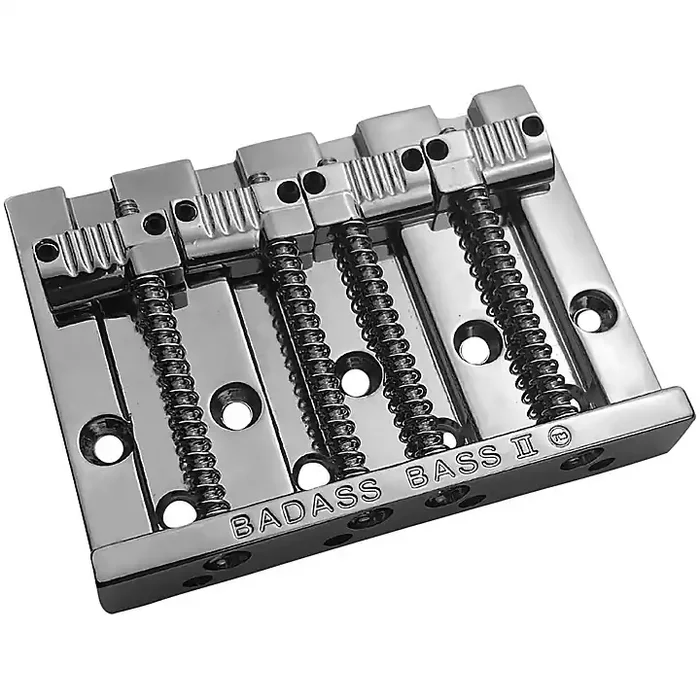 Leo Quan Badass II 4-String Bass Bridge, Grooved Saddles Chrome Guitar Center
