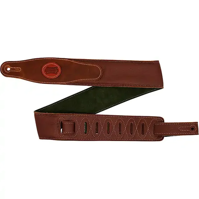Levy‘s 2.5″ Padded Garment Leather Guitar Strap Brown 2.5 in. Guitar Center