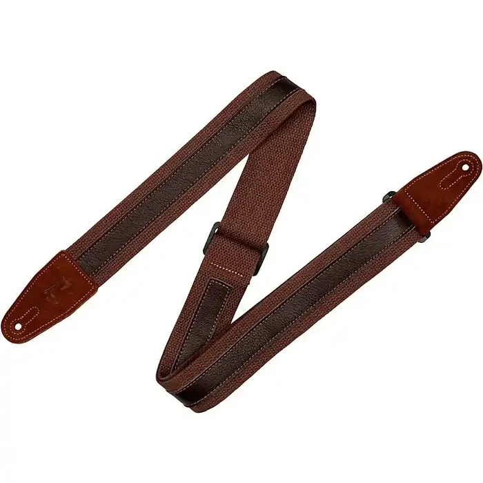 Levy‘s 2″ Cotton Guitar Strap Brown/Dark Brown Guitar Center