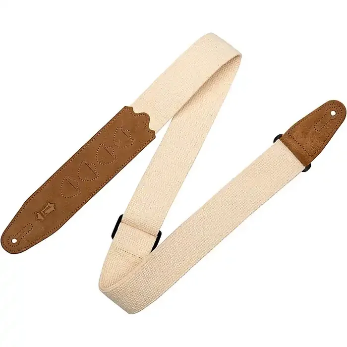 Levy‘s 2″ Cotton Guitar Strap With Pick Holder Natural Guitar Center