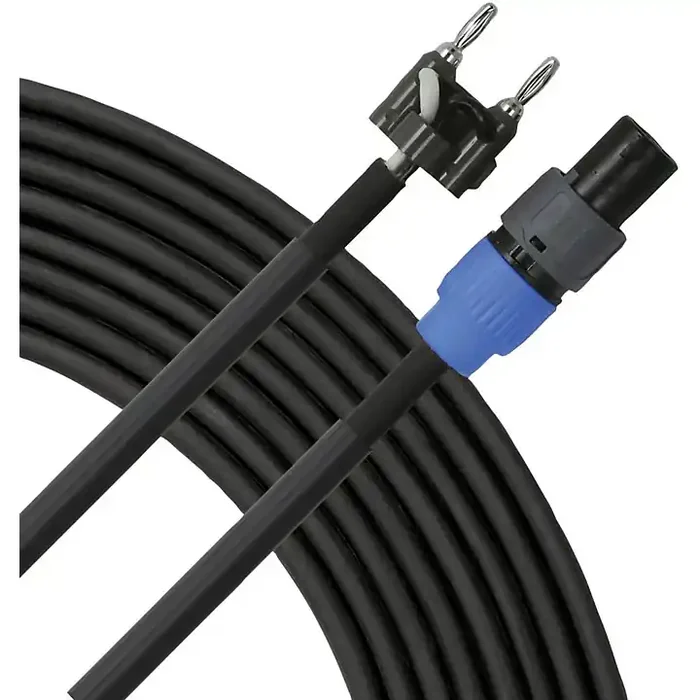 Livewire Elite 12g Speaker Cable Banana to Speakon 25 ft. Black Guitar Center