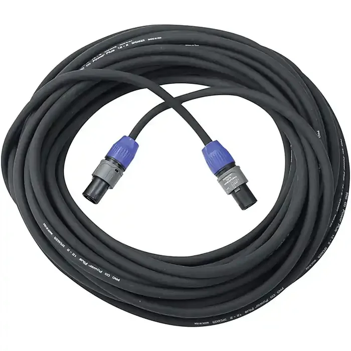 Livewire Elite 12g Speaker Cable speakON to speakON 100 ft. Black Guitar Center