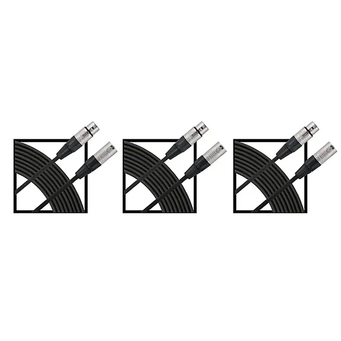 Livewire Essential XLR Microphone Cable 25‘ 3-Pack Guitar Center