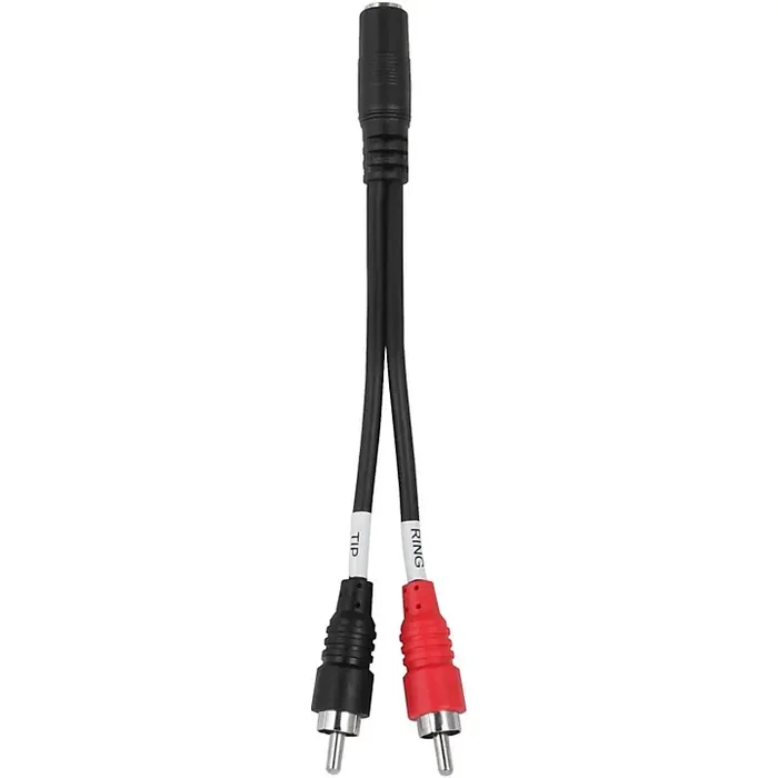 Livewire Essential Y-Adapter 6″ 3.5 mm TRS Female to RCA Black 6 in. Guitar Center