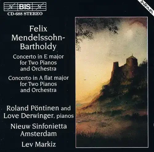 Love Derwinger Concerto in E – COMPACT DISCS