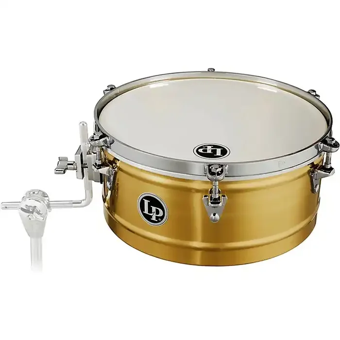 LP Brass Timbale With Chrome Hardware and Mount Bracket 14 x 6.5 in. Guitar Center