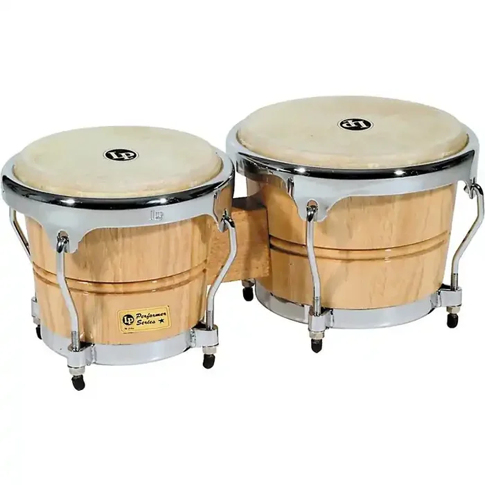 LP Performer Series Bongos With Chrome Hardware Natural Guitar Center