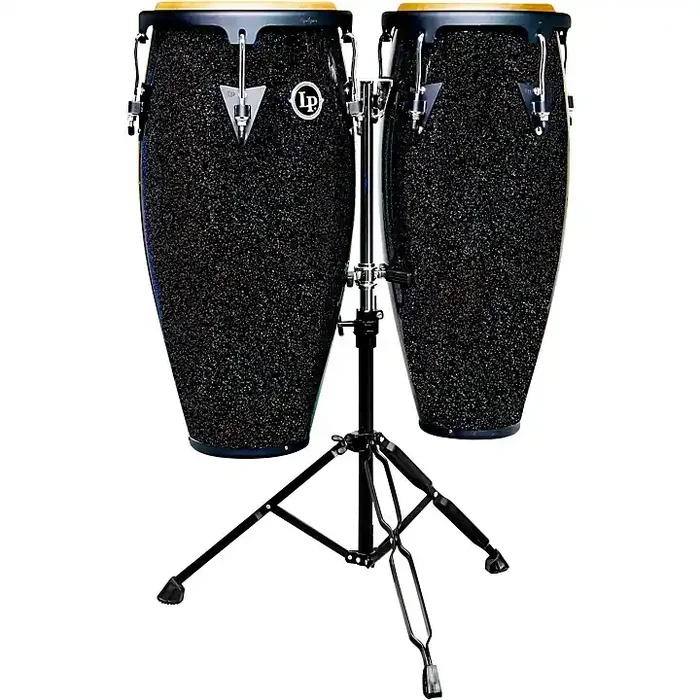 LP Santana Aspire Black Magic Conga Set With Double Stand Guitar Center