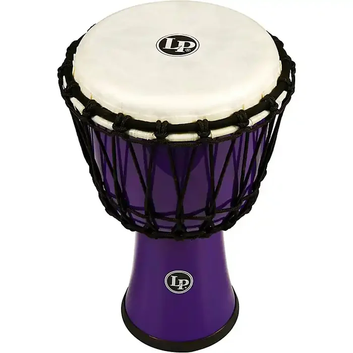 LP World Rope-Tuned Circle Djembe, 7 in. Purple Guitar Center