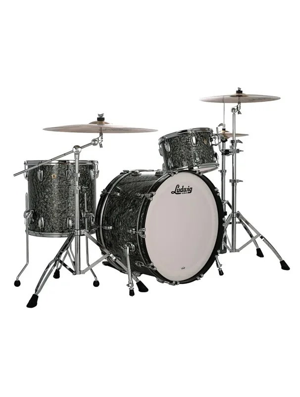Ludwig Classic Maple Pro Beat 3pc Shell Pack w/24″ Kick – Black Pearl