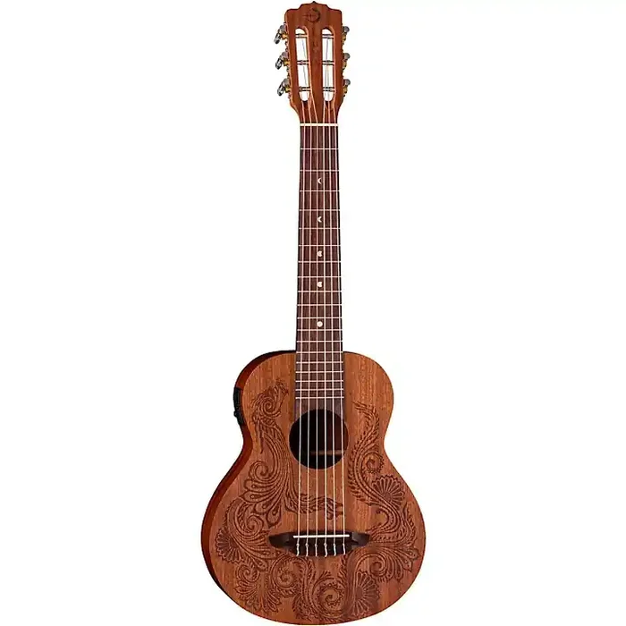 Luna Henna Dragon Mahogany 6 String Guitarlele Open Pore Natural Guitar Center
