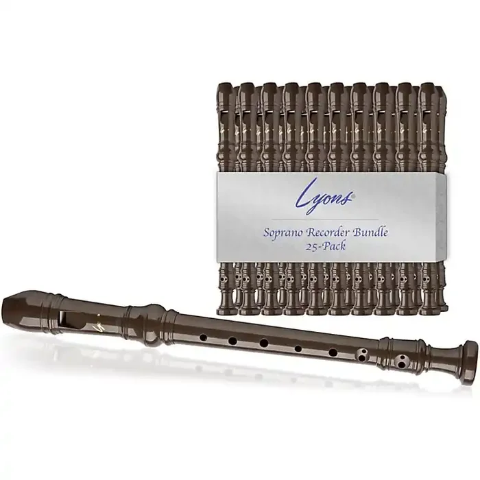 Lyons Soprano Recorder Value Bundle 25-Pack Brown Guitar Center
