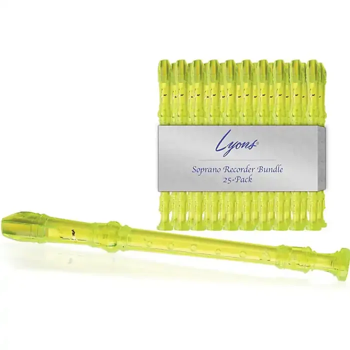 Lyons Soprano Recorder Value Bundle 25-Pack Transparent Green Guitar Center
