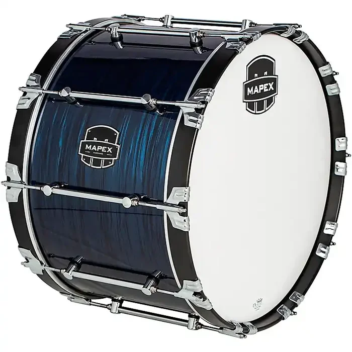 Mapex Quantum Mark II Drums on Demand Series Navy Ripple Bass Drum 24 in. Guitar Center