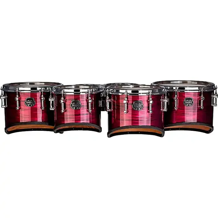 Mapex Quantum Mark II Drums on Demand Series Tenor Large Marching Sextet 6, 8, 10, 12, 13, 14 in. Burgundy Ripple Guitar Center