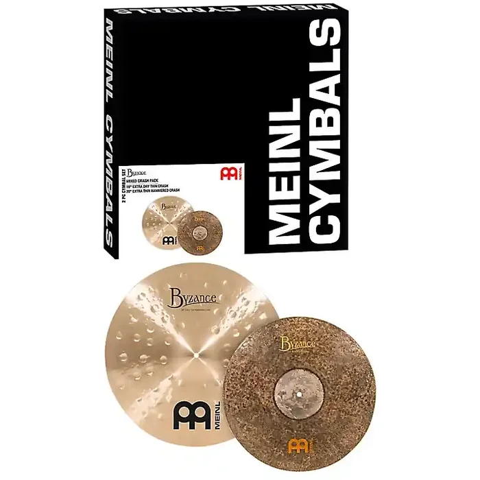 MEINL Byzance Mixed Set Crash Cymbal Pack, 18″ & 20″ Guitar Center