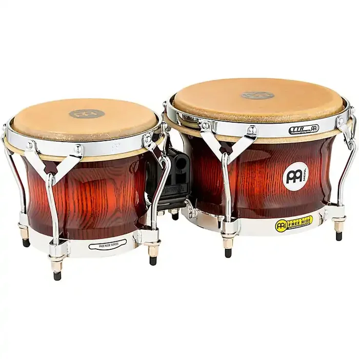 MEINL Free Ride Series Woodcraft Bongos Antique Mahogany Burst 7 in. and 9 in. Guitar Center