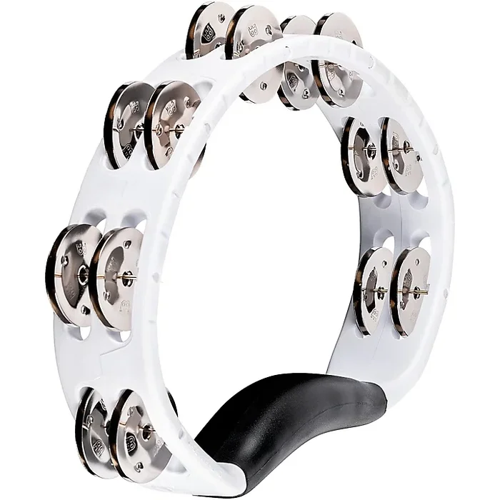 MEINL Headliner Series Molded ABS Tambourine, Dual Row White