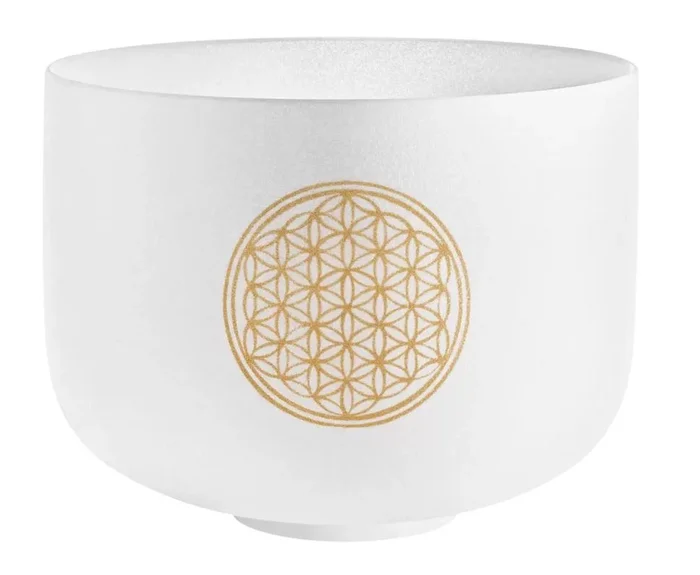 Meinl Sonic Energy Planetary Tuned Crystal Singing Bowl 10″, Flower of Life – Andertons Music Co