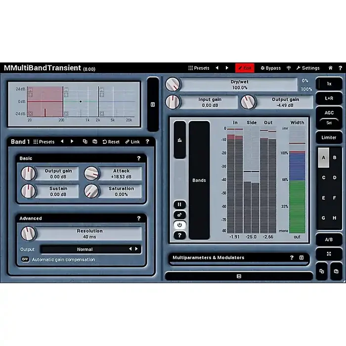 MeldaProduction MMultiBandTransient Software Download Guitar Center