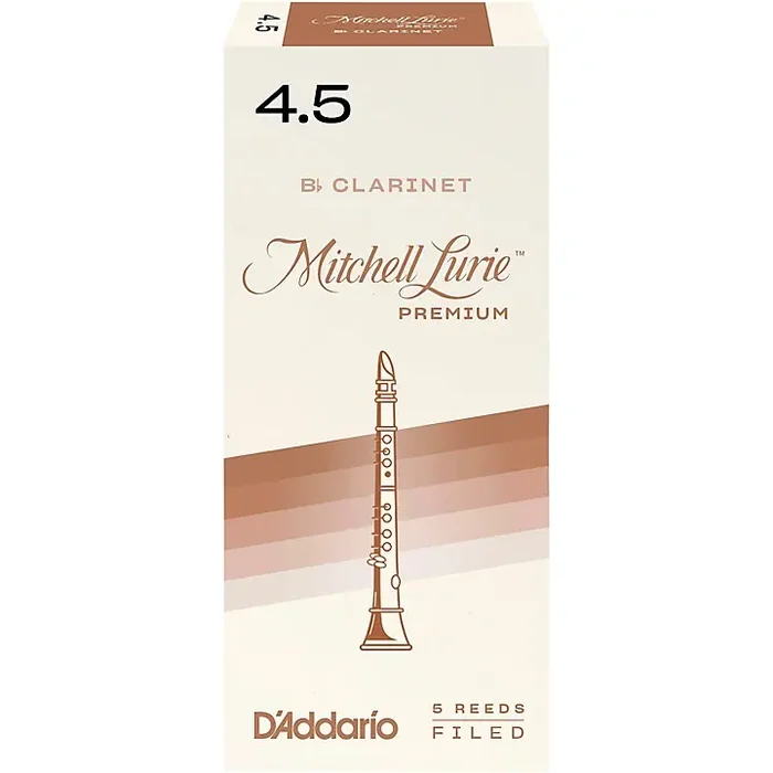 Mitchell Lurie Premium Bb Clarinet Reeds Strength 4.5 Box of 5 Guitar Center