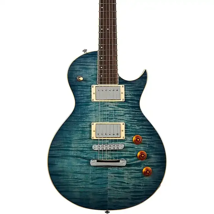 Mitchell MS470 Mahogany Body Electric Guitar Denim Blue Burst Guitar Center